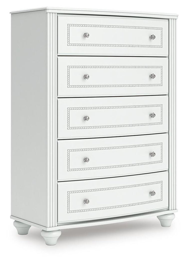 Kozlani 5-Drawer Chest White