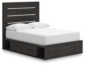 Hollivern Full Panel Storage Bed Dark Gray
