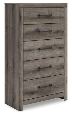 Graystorm 5-Drawer Chest Brown Gray