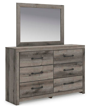 Graystorm 6-Drawer Dresser & Mirror Brown Gray