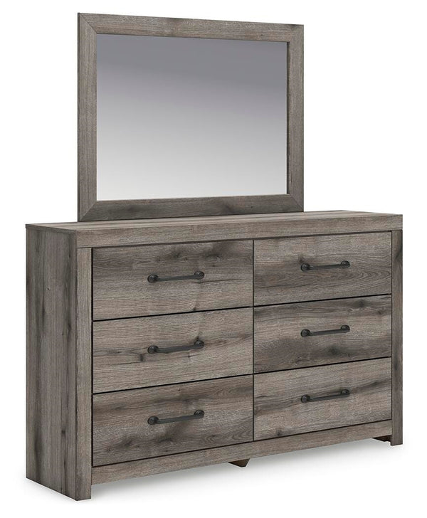 Graystorm 6-Drawer Dresser & Mirror Brown Gray
