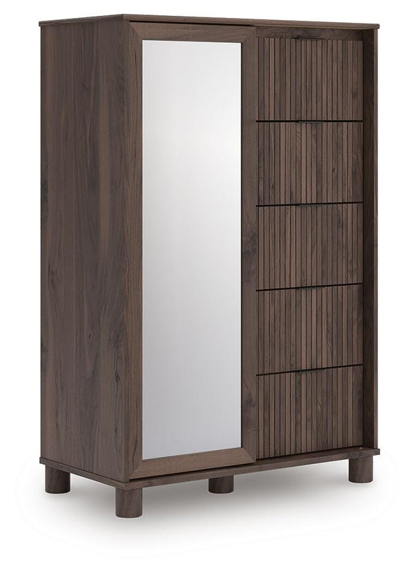 Pamytta Dressing 5-Drawer Chest Brown