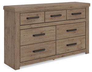 Oliandon 7-Drawer Dresser Light Brown