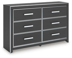 Zuraleus 6-Drawer Dresser Black