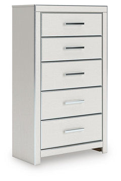 Zuraleus 5-Drawer Chest White