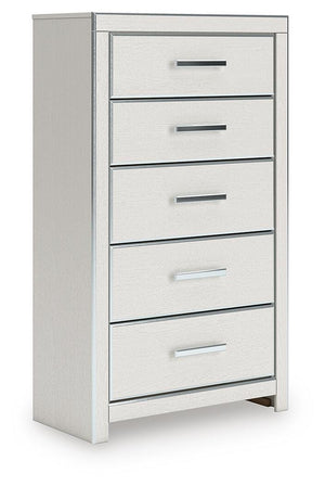 Zuraleus 5-Drawer Chest White