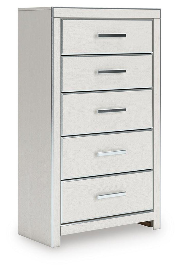 Zuraleus 5-Drawer Chest White