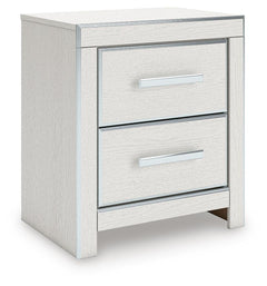 Zuraleus 2-Drawer Nightstand with USB White