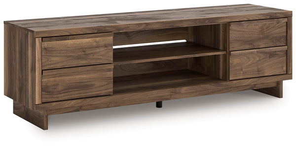 Zadilyn 4-Drawer 72-Inch XL TV Stand (Fireplace Optional) Brown