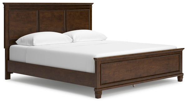 Danabrin California King Panel Bed Brown