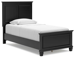 Lanolee Twin Panel Bed Black