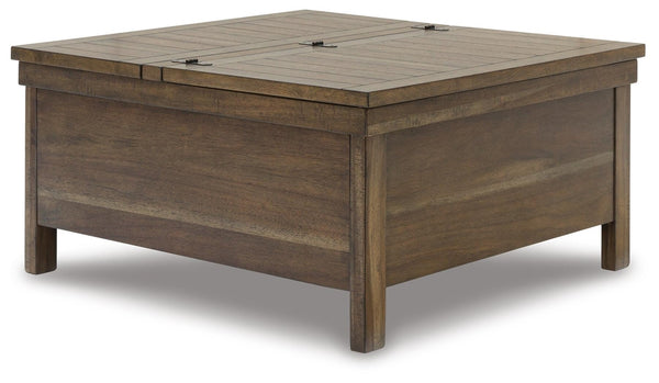 Moriville Lift-Top Coffee Table Grayish Brown