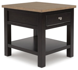 Drazmine 1-Drawer End Table Brown