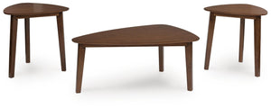 Lyncott 3-Piece Occasional Table Set Brown