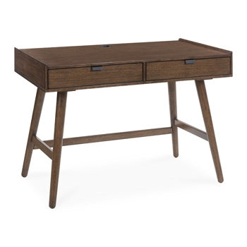 Lyncott 2-Drawer 46-Inch Home Office Desk Brown