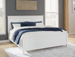 Fortman Queen Panel Bed White