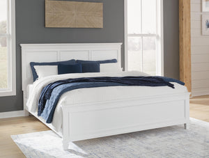 Fortman Queen Panel Bed White