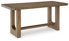 Cabalynn Rectangle Counter-Height Dining Table Light Brown