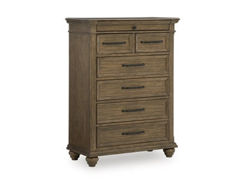 Karallin 7-Drawer Chest Medium Brown