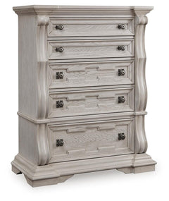 Bruchandi 5-Drawer Chest Antique White
