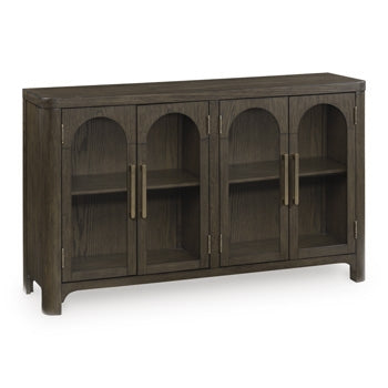 Radkin 4-Door Dining Server Burnished Brown