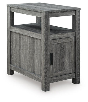 Fendenmore 1-Door Chairside End Table with USB Brown/Gray
