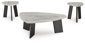 Lilyberg 3-Piece Occasional Table Set Gray/Black