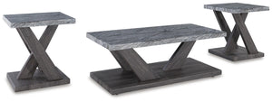 Bensonale 3-Piece Occasional Table Set Brown/Gray