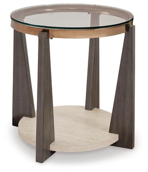 Frazwa Round End Table Multi