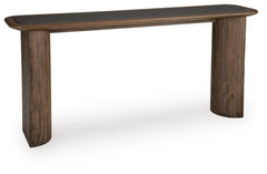 Dontayne Sofa Table Warm Brown