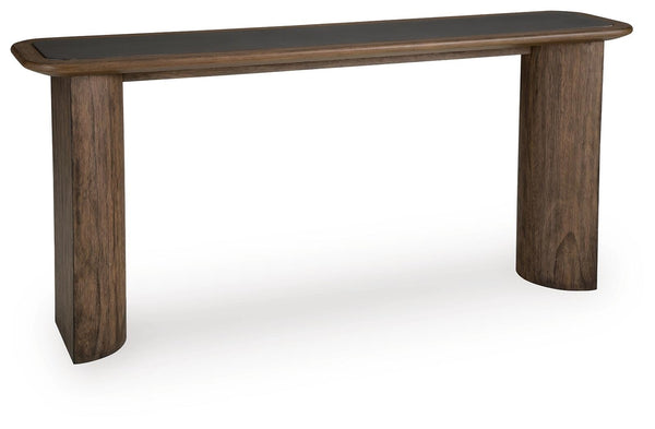 Dontayne Sofa Table Warm Brown