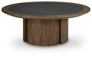 Dontayne Round Coffee Table Warm Brown