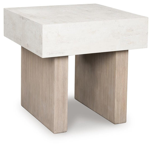 Jorlaina End Table Light Grayish Brown