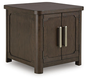 Breckington 2-Door End Table Dark Brown
