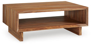 Dressonni Rectangle Coffee Table Brown