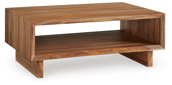 Dressonni Rectangle Coffee Table Brown