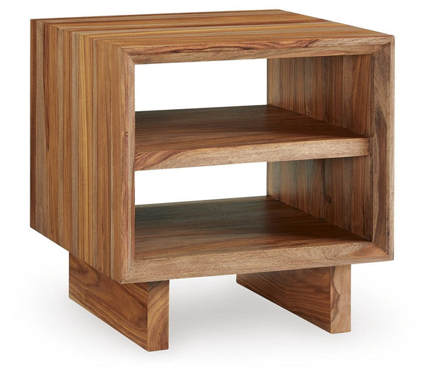 Dressonni End Table Brown