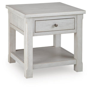 Robbinsdale 1-Drawer End Table Antique White