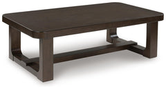 Breckington Rectangle Coffee Table Dark Brown