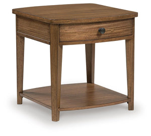 Burkbyer 1-Drawer End Table Brown