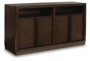 Dilenno 4-Door Dining Server Dark Brown