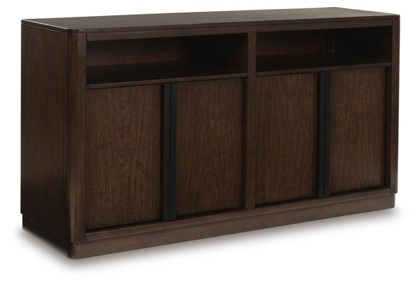 Dilenno 4-Door Dining Server Dark Brown