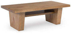 Kristiland Rectangle Coffee Table Light Brown