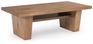 Kristiland Rectangle Coffee Table Light Brown