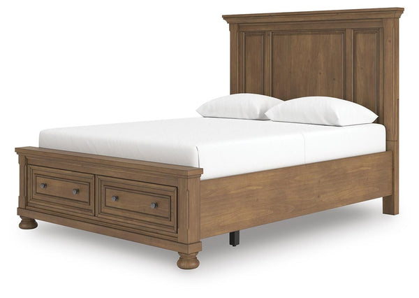 Feddinger Queen Panel Storage Bed Medium Brown