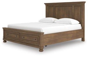 Feddinger California King Panel Storage Bed Medium Brown