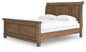 Feddinger California King Sleigh Bed Medium Brown