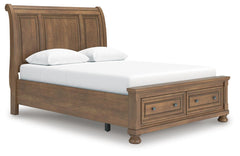 Feddinger Queen Storage Sleigh Bed Medium Brown