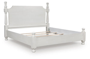 Rowlenstown California King Poster Bed Antique White