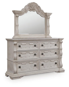 Bruchandi Dresser & Mirror Antique White